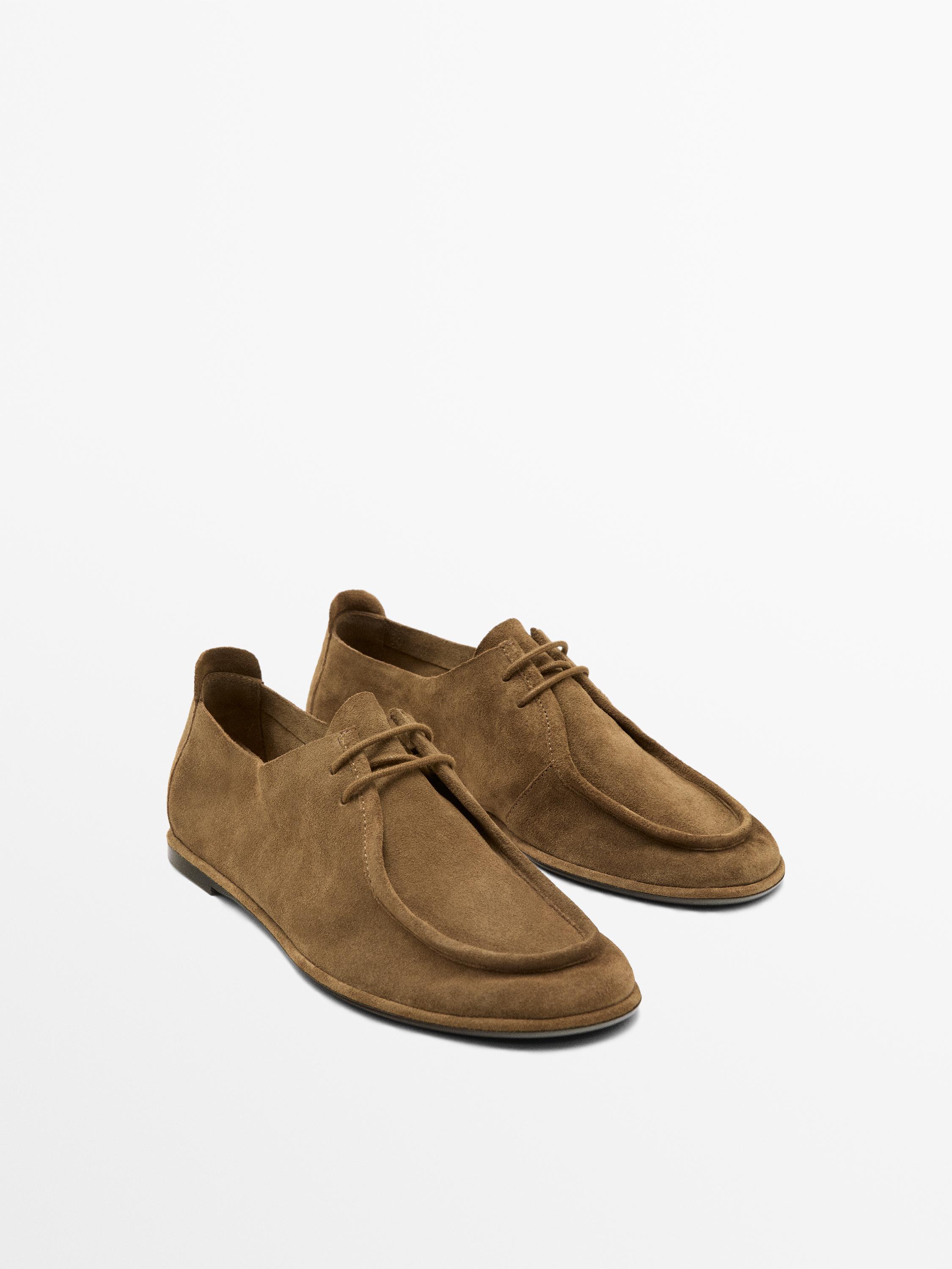Chaussure soft en cuir à lacets